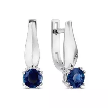 Серьги с сапфирами Линии Любви