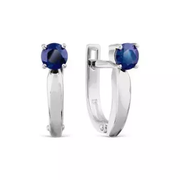 Серьги с сапфирами Линии Любви