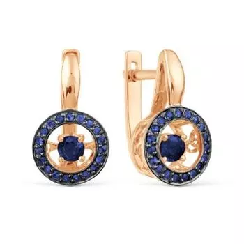 Серьги с сапфирами Линии Любви