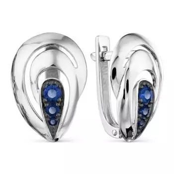 Серьги с сапфирами Линии Любви