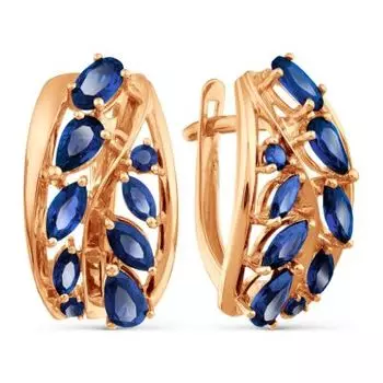 Серьги с сапфирами Линии Любви