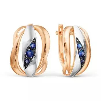 Серьги с сапфирами Линии Любви