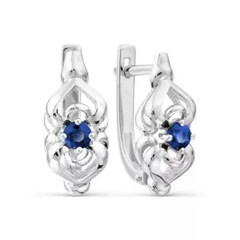 Серьги с сапфирами Линии Любви
