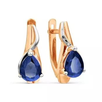 Серьги с сапфирами Линии Любви