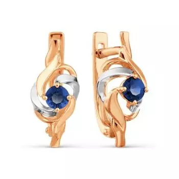 Серьги с сапфирами Линии Любви