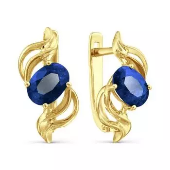 Серьги с сапфирами Линии Любви