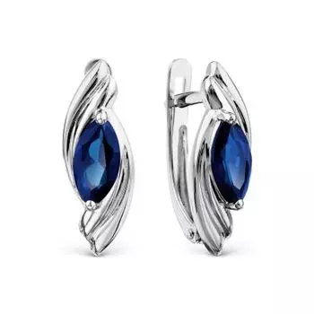 Серьги с сапфирами Линии Любви