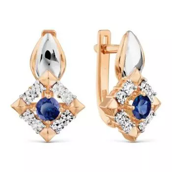 Серьги с сапфирами Линии Любви
