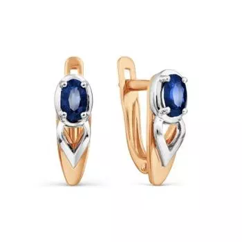 Серьги с сапфирами Линии Любви