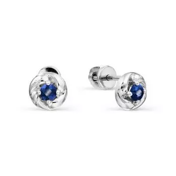 Серьги с сапфирами Линии Любви