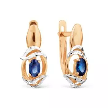 Серьги с сапфирами Линии Любви