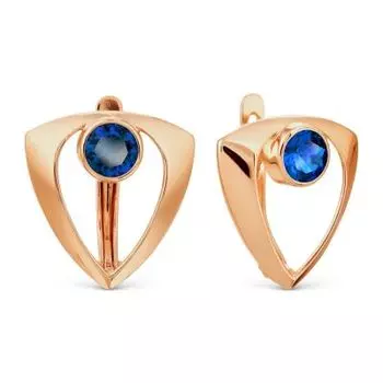 Серьги с сапфирами Линии Любви