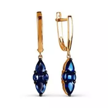 Серьги с сапфирами Линии Любви