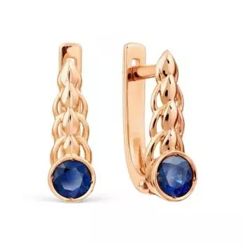 Серьги с сапфирами Линии Любви