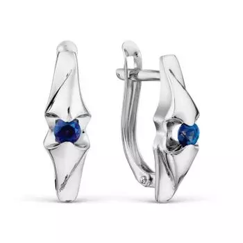 Серьги с сапфирами Линии Любви