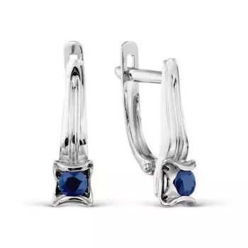 Серьги с сапфирами Линии Любви