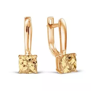 Серьги с Swarovski Zirconia Линии Любви