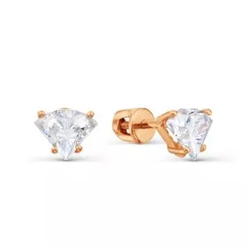 Серьги с Swarovski Zirconia Линии Любви