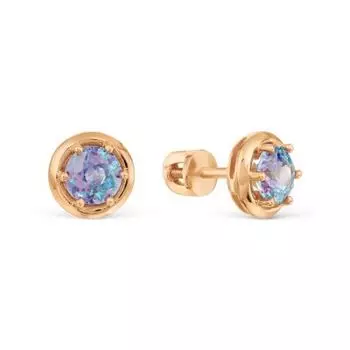 Серьги с Swarovski Zirconia Линии Любви