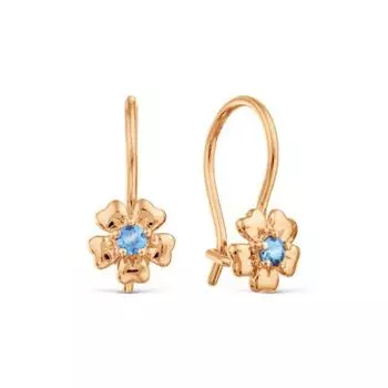 Серьги с Swarovski Zirconia Линии Любви