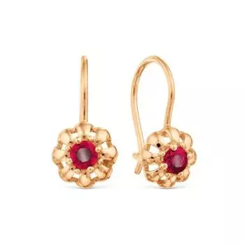 Серьги с Swarovski Zirconia Линии Любви