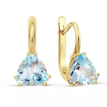 Серьги с топазами Линии Любви