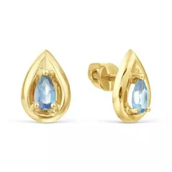 Серьги с топазами Линии Любви