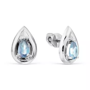 Серьги с топазами Линии Любви