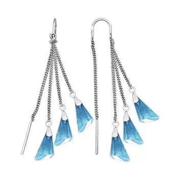 Серьги с топазами Линии Любви