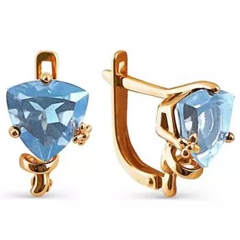 Серьги с топазами Линии Любви