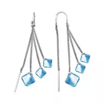 Серьги с топазами Линии Любви