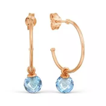 Серьги с топазами Линии Любви