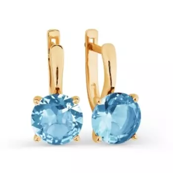 Серьги с топазами Линии Любви