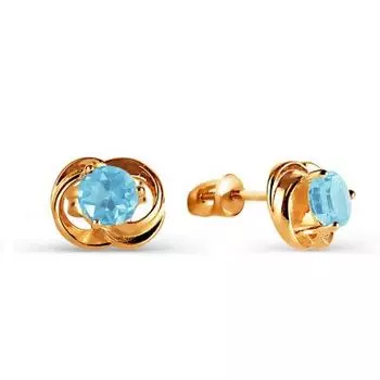 Серьги с топазами Линии Любви