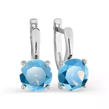 Серьги с топазами Линии Любви