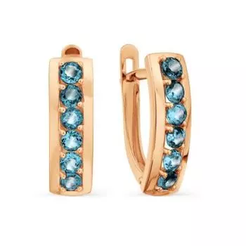 Серьги с топазами Линии Любви