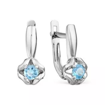 Серьги с топазами Линии Любви