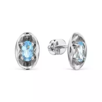 Серьги с топазами Линии Любви