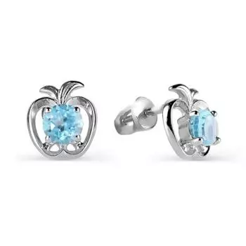 Серьги с топазами Линии Любви