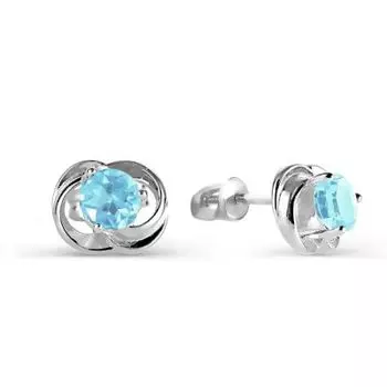 Серьги с топазами Линии Любви