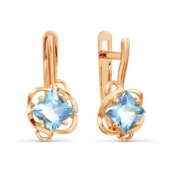 Серьги с топазами Линии Любви