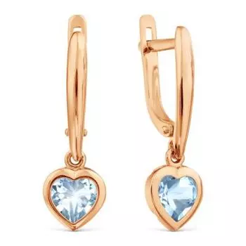 Серьги с топазами Линии Любви