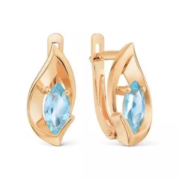 Серьги с топазами Линии Любви