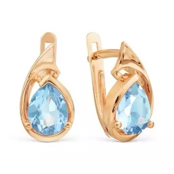 Серьги с топазами Линии Любви