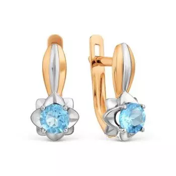 Серьги с топазами Линии Любви