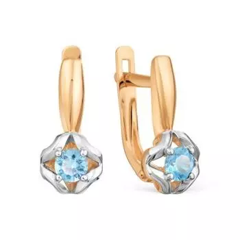 Серьги с топазами Линии Любви