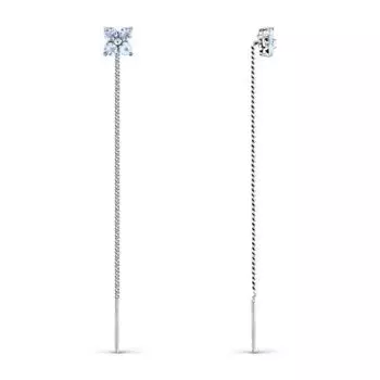 Серьги с топазами Линии Любви