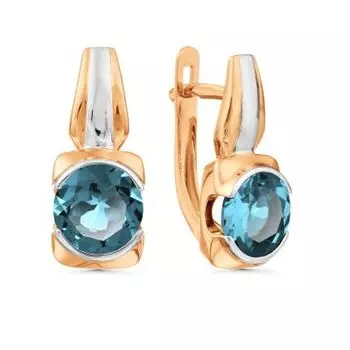 Серьги с топазами Линии Любви