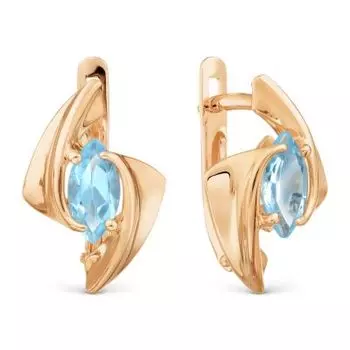 Серьги с топазами Линии Любви