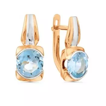 Серьги с топазами Линии Любви